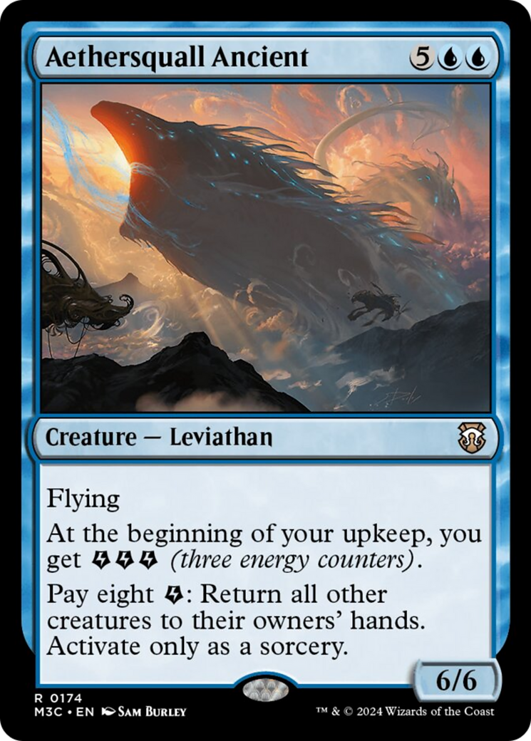 Aethersquall Ancient (Ripple Foil) [Modern Horizons 3 Commander] | Galaxy Games LLC