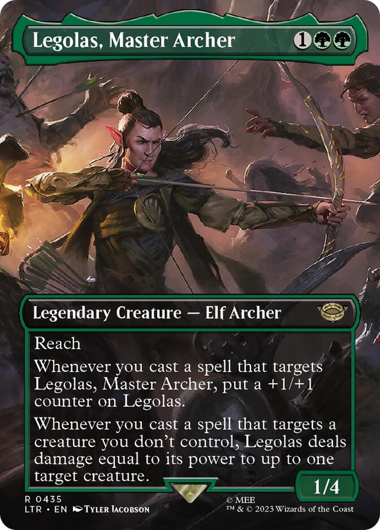 Legolas, Master Archer (Borderless Alternate Art) [The Lord of the Rings: Tales of Middle-Earth] | Galaxy Games LLC