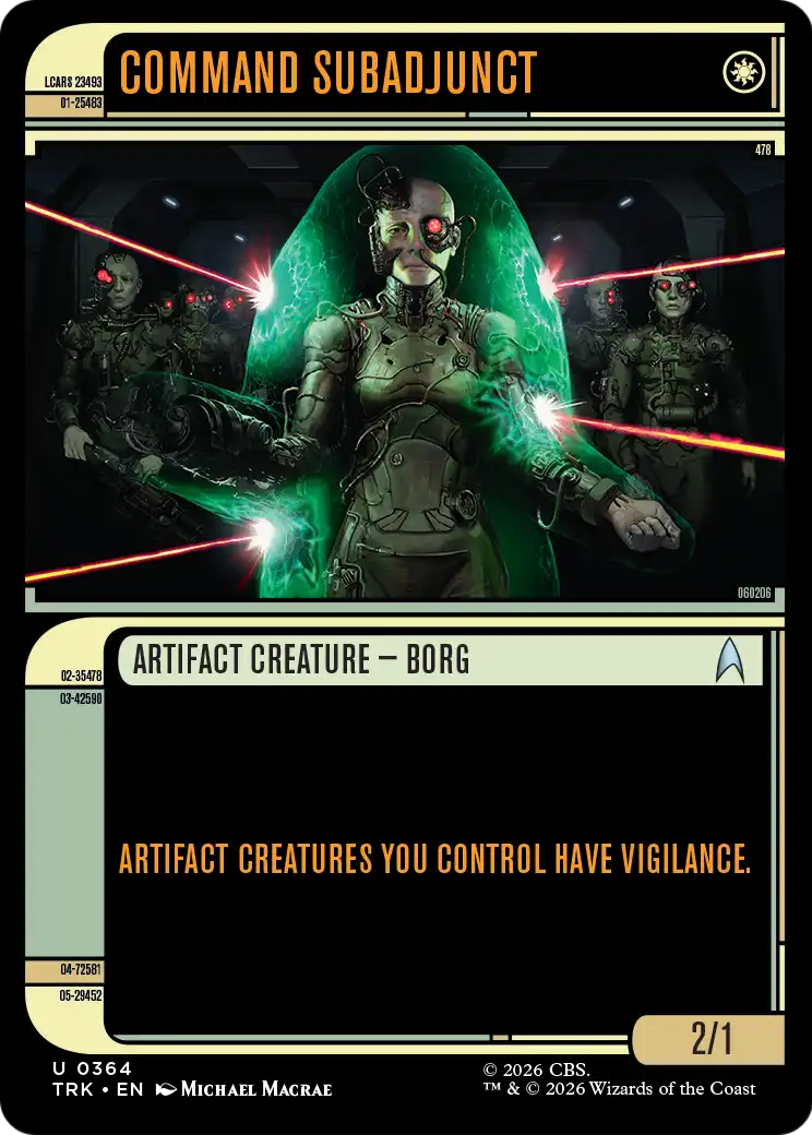 Command Subadjunct (Showcase) [Star Trek] | Galaxy Games LLC