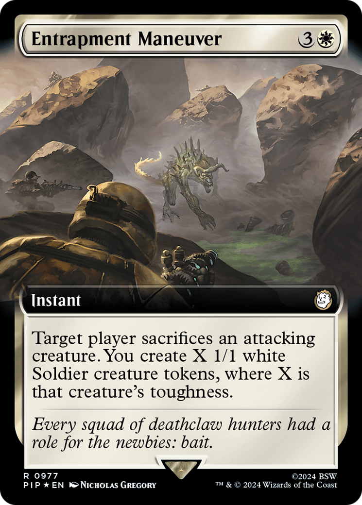 Entrapment Maneuver (Extended Art) (Surge Foil) [Fallout] | Galaxy Games LLC