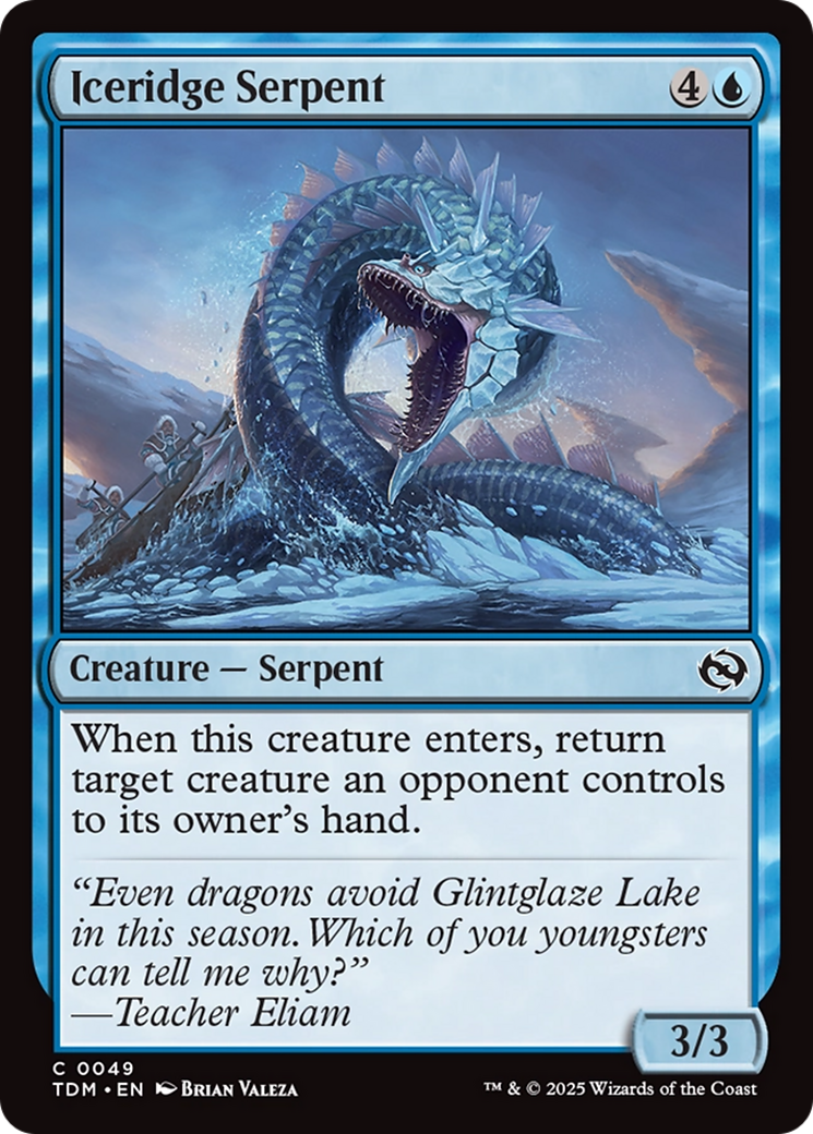 Iceridge Serpent [Tarkir: Dragonstorm] | Galaxy Games LLC