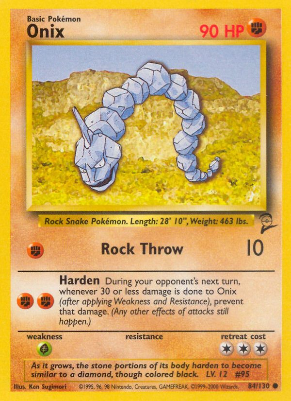 Onix (84/130) [Base Set 2] | Galaxy Games LLC