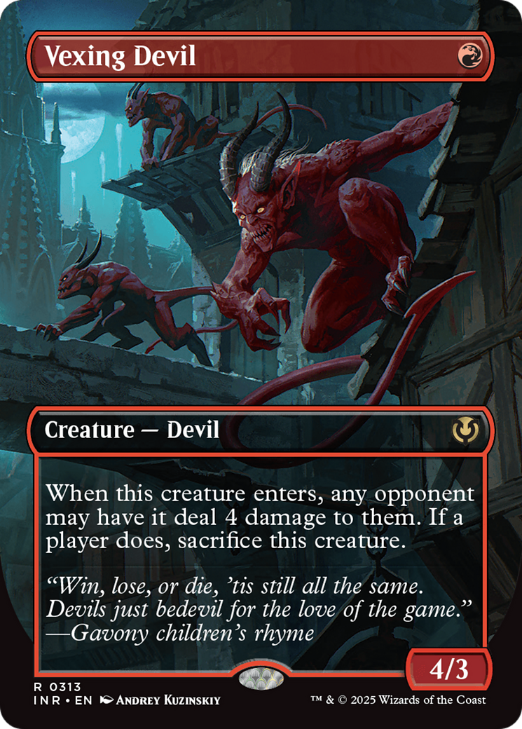 Vexing Devil (Borderless) [Innistrad Remastered] | Galaxy Games LLC