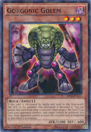 Gorgonic Golem [BP03-EN110] Shatterfoil Rare | Galaxy Games LLC