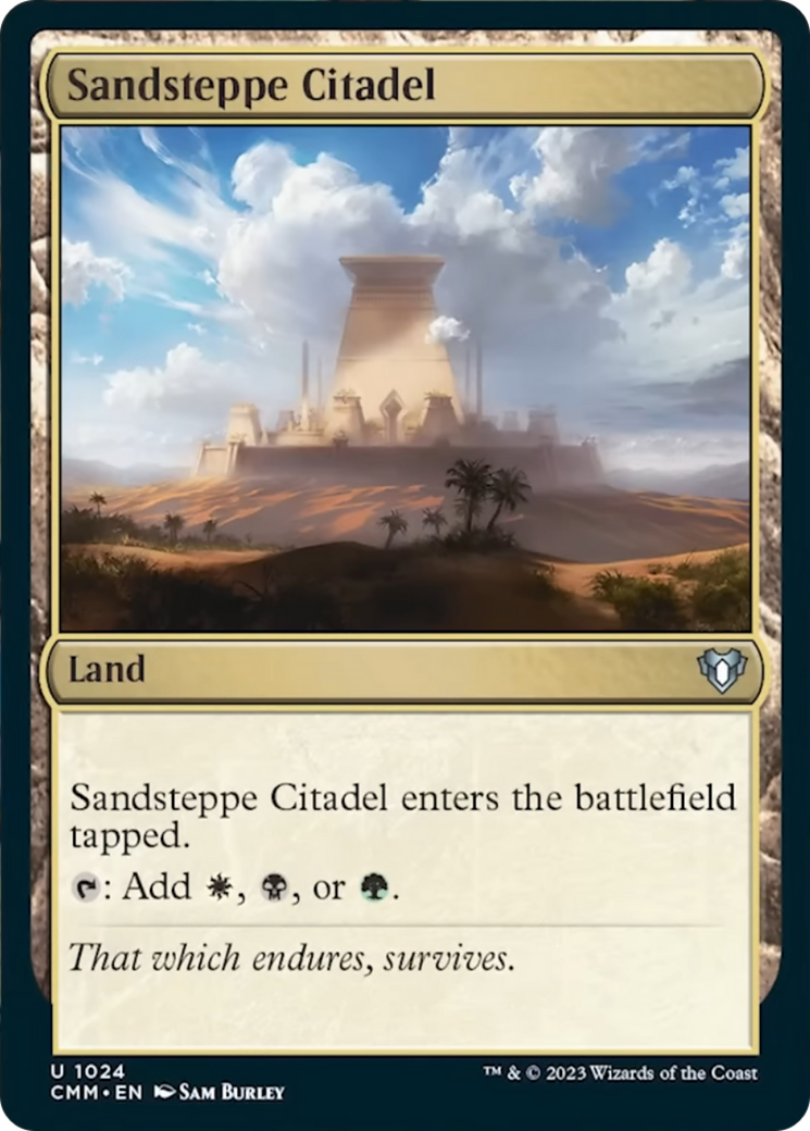 Sandsteppe Citadel [Commander Masters] | Galaxy Games LLC