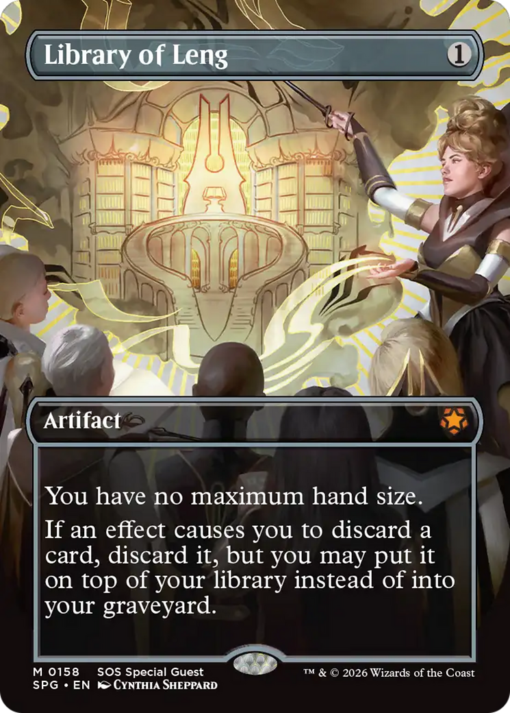 Library of Leng (Borderless) [Secrets of Strixhaven Special Guests] | Galaxy Games LLC
