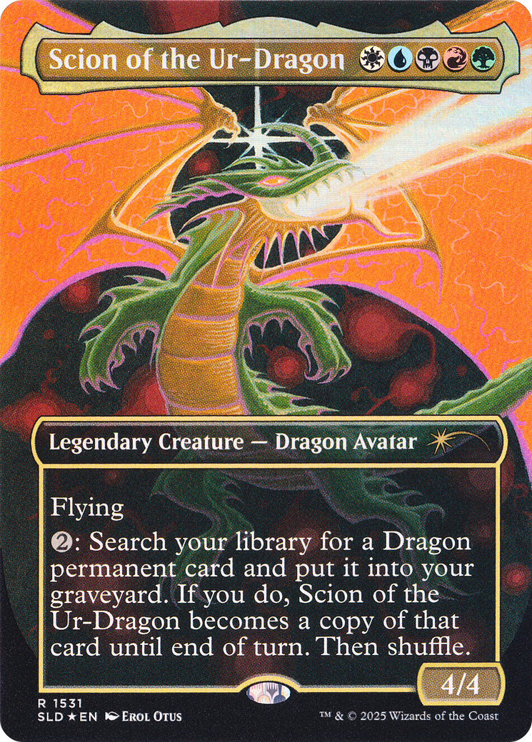 Scion of the Ur-Dragon (Rainbow Foil) [Secret Lair Drop Series] | Galaxy Games LLC