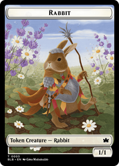 Rabbit // Poison Counter Double-Sided Token [Bloomburrow Commander Tokens] | Galaxy Games LLC