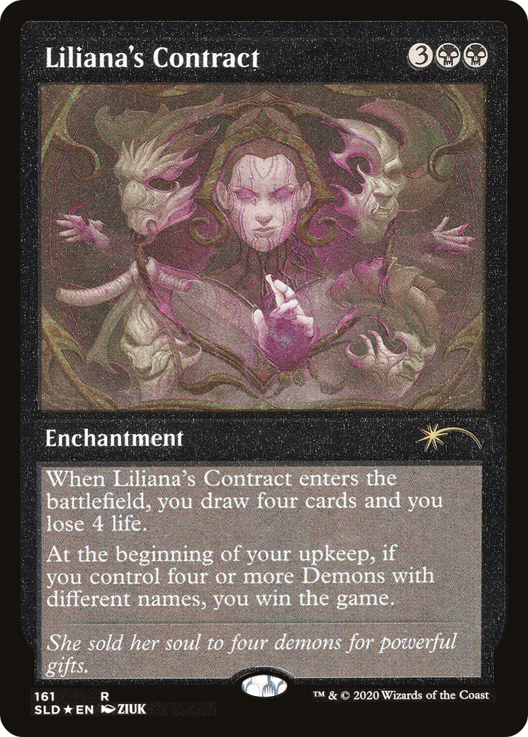 Liliana's Contract (Foil Etched) [Secret Lair Drop Series] | Galaxy Games LLC