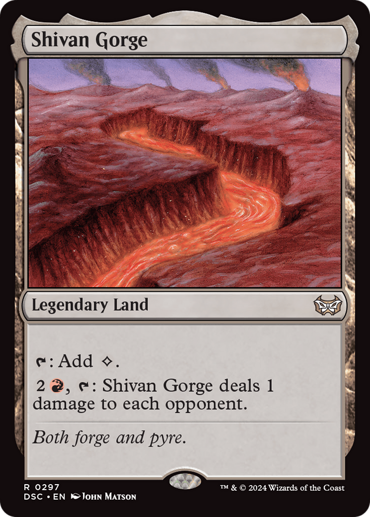 Shivan Gorge [Duskmourn: House of Horror Commander] | Galaxy Games LLC