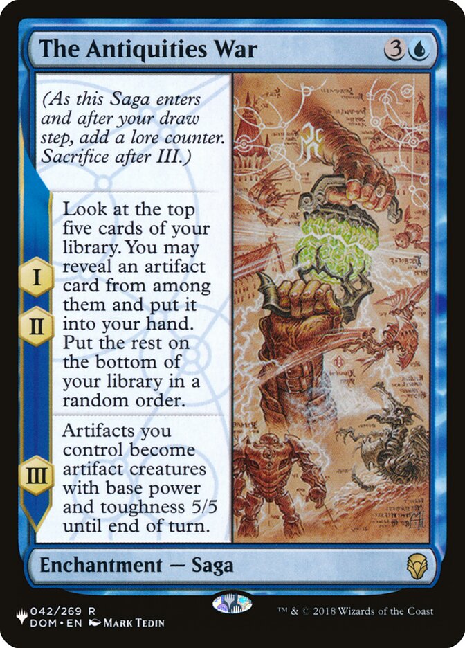 The Antiquities War [The List] | Galaxy Games LLC