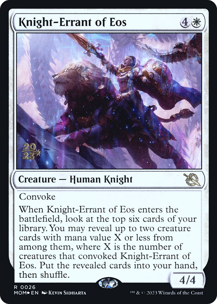 Knight-Errant of Eos [March of the Machine Prerelease Promos] | Galaxy Games LLC