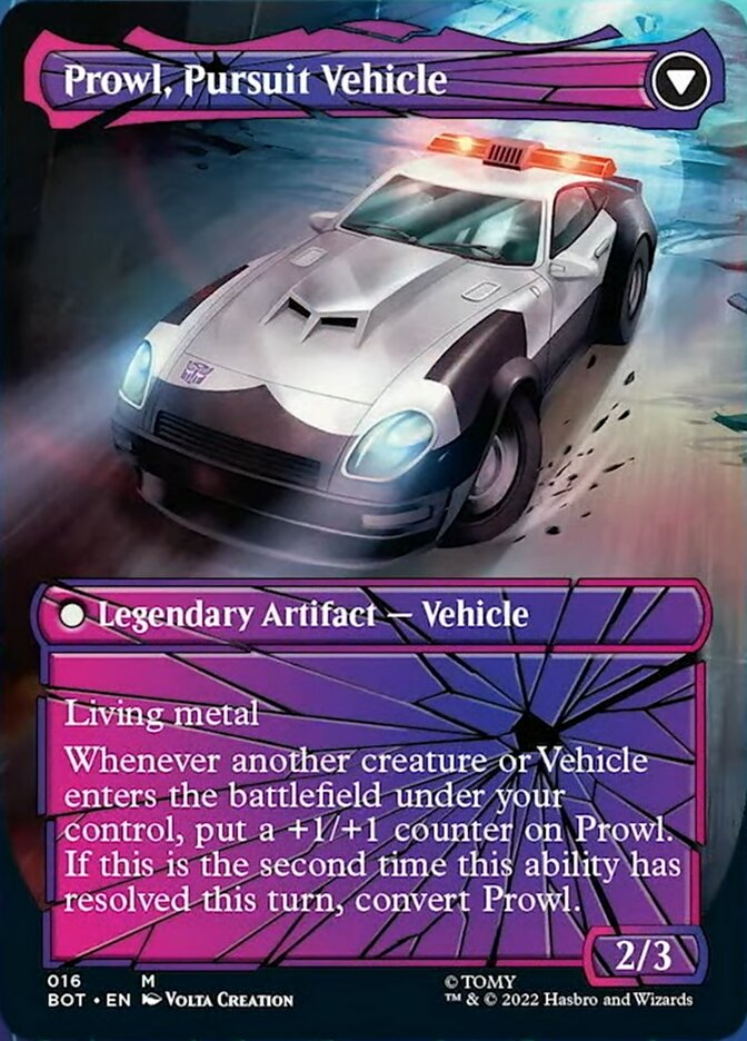 Prowl, Stoic Strategist // Prowl, Pursuit Vehicle (Shattered Glass) [Transformers] | Galaxy Games LLC