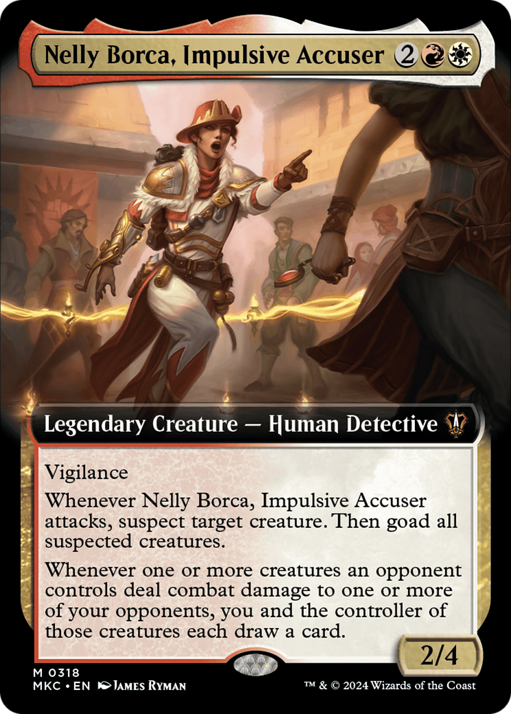 Nelly Borca, Impulsive Accuser (Extended Art) [Murders at Karlov Manor Commander] | Galaxy Games LLC