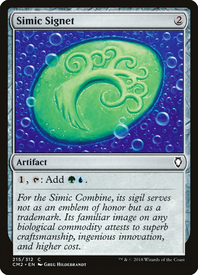 Simic Signet (215/312) [Commander Anthology Volume II] | Galaxy Games LLC