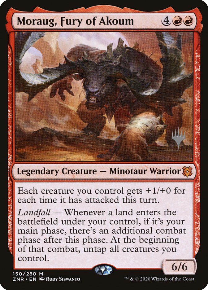 Moraug, Fury of Akoum (Promo Pack) [Zendikar Rising Promos] | Galaxy Games LLC
