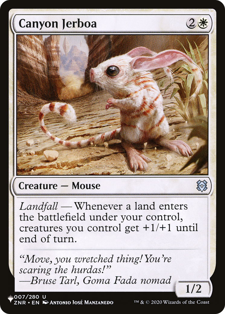Canyon Jerboa [The List] | Galaxy Games LLC