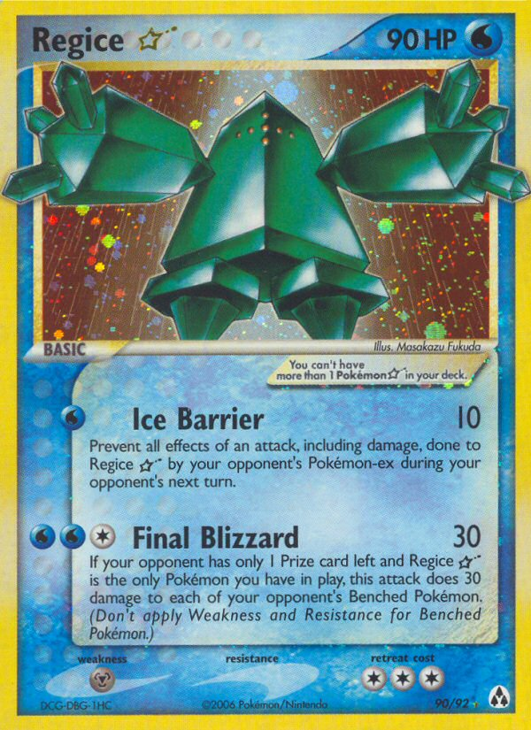 Regice Star (90/92) [EX: Legend Maker] | Galaxy Games LLC