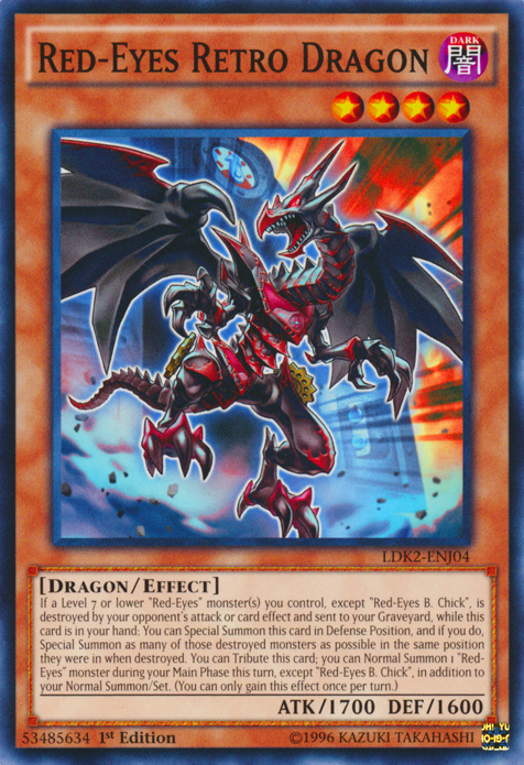 Red-Eyes Retro Dragon [LDK2-ENJ04] Common | Galaxy Games LLC