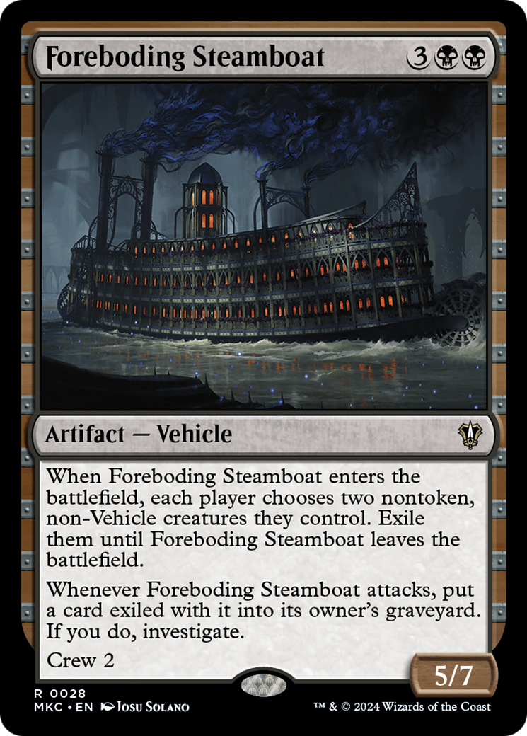 Foreboding Steamboat [Murders at Karlov Manor Commander] | Galaxy Games LLC