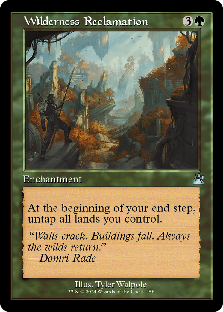 Wilderness Reclamation (Retro Frame) [Ravnica Remastered] | Galaxy Games LLC