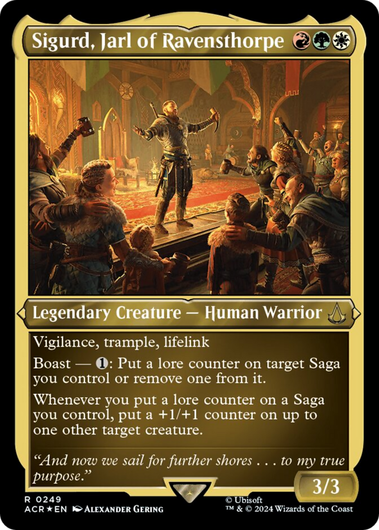 Sigurd, Jarl of Ravensthorpe (Foil Etched) [Assassin's Creed] | Galaxy Games LLC
