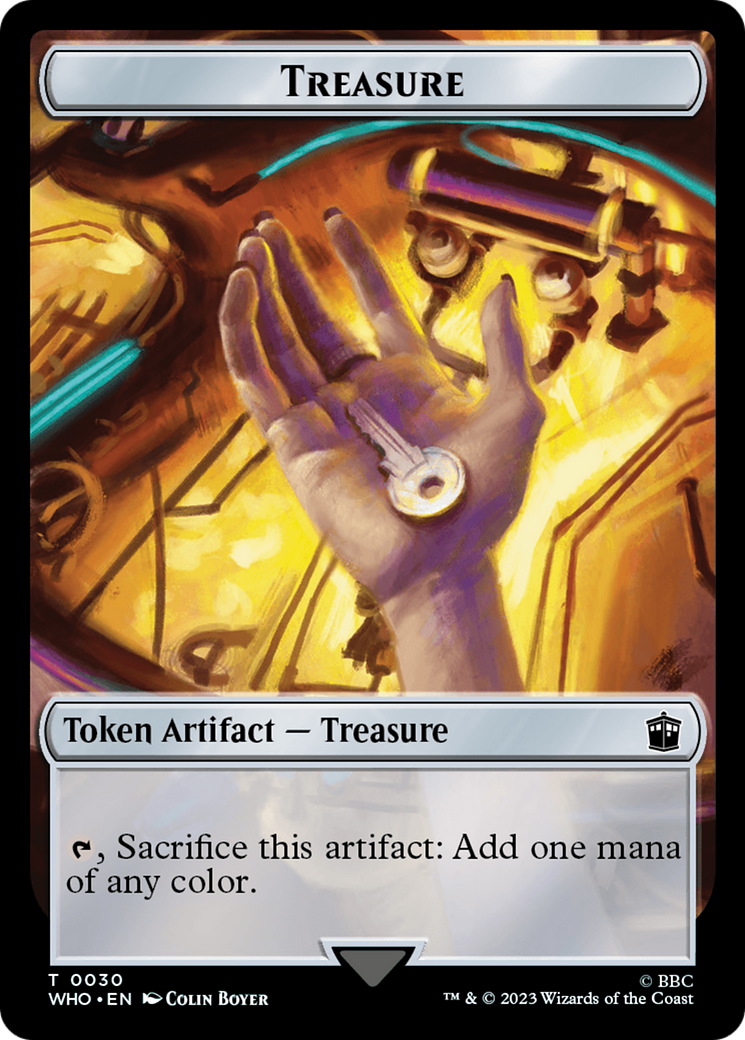 Fish // Treasure (0030) Double-Sided Token [Doctor Who Tokens] | Galaxy Games LLC
