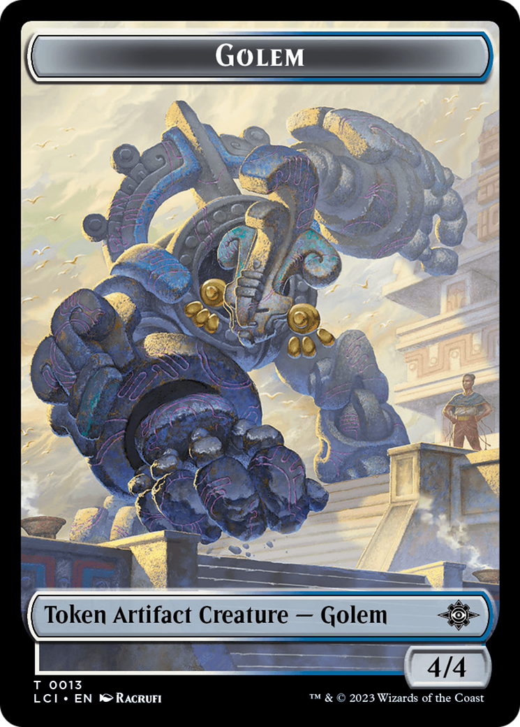 Treasure (0018) // Golem Double-Sided Token [The Lost Caverns of Ixalan Tokens] | Galaxy Games LLC