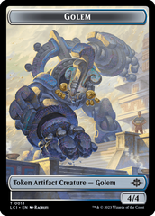 Gnome // Golem Double-Sided Token [The Lost Caverns of Ixalan Tokens] | Galaxy Games LLC