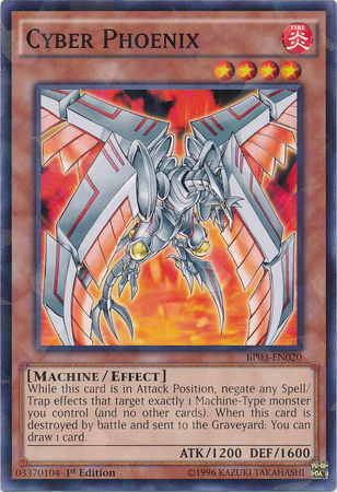 Cyber Phoenix [BP03-EN020] Shatterfoil Rare | Galaxy Games LLC