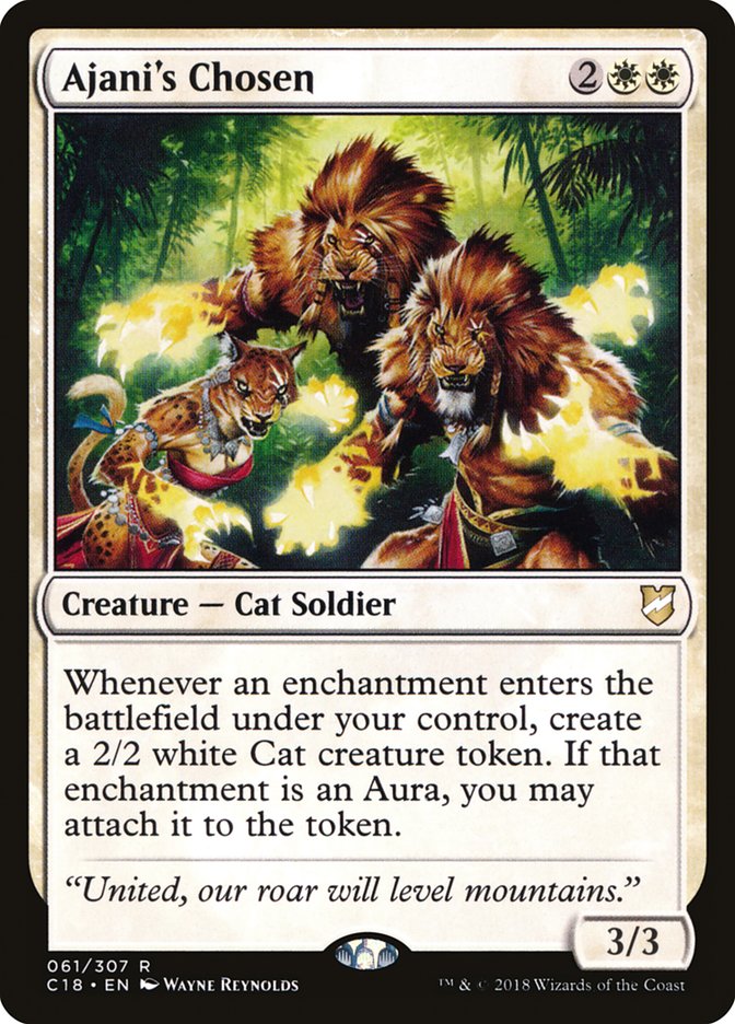 Ajani's Chosen [Commander 2018] | Galaxy Games LLC