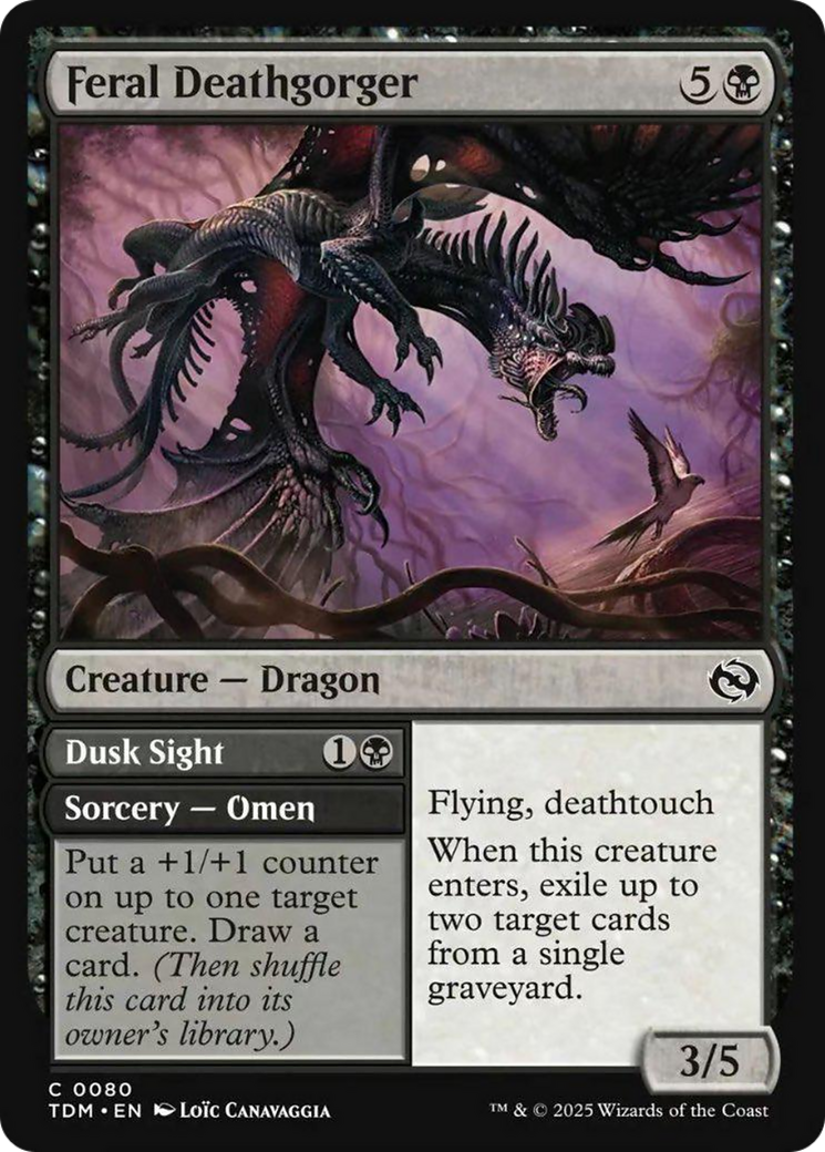 Feral Deathgorger [Tarkir: Dragonstorm] | Galaxy Games LLC