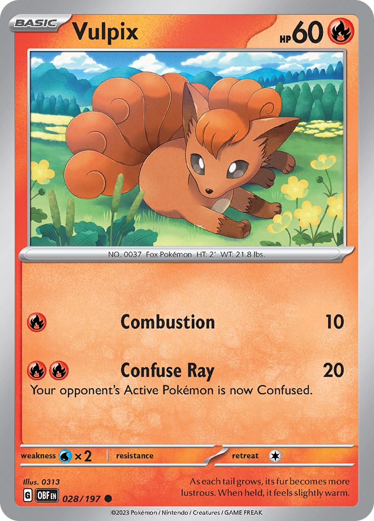 Vulpix (028/197) [Scarlet & Violet: Obsidian Flames] | Galaxy Games LLC