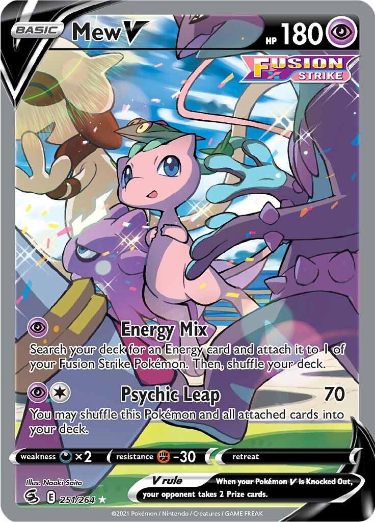 Mew V (251/264) [Sword & Shield: Fusion Strike] | Galaxy Games LLC