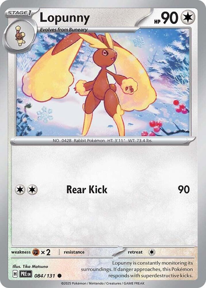 Lopunny (084/131) [Scarlet & Violet: Prismatic Evolutions] | Galaxy Games LLC