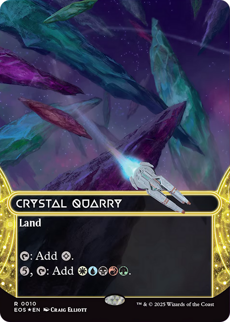 Crystal Quarry (0010) (Borderless) [Edge of Eternities: Stellar Sights] | Galaxy Games LLC