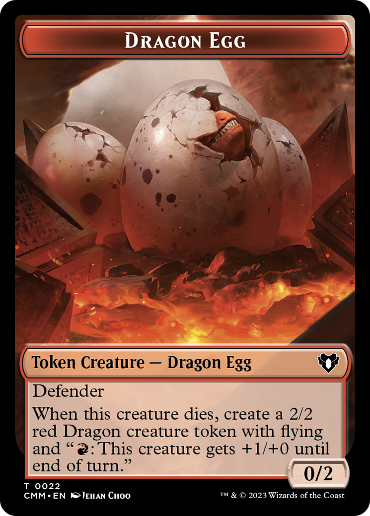 Dragon Egg Token [Commander Masters Tokens] | Galaxy Games LLC