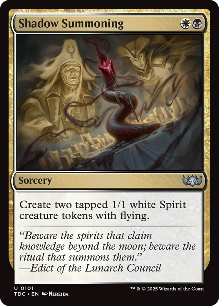 Shadow Summoning [Tarkir: Dragonstorm Commander] | Galaxy Games LLC