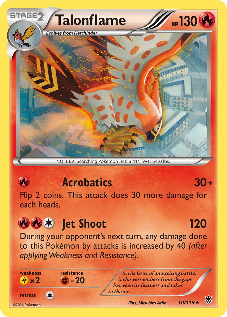 Talonflame (10/119) (Theme Deck Exclusive) [XY: Phantom Forces] | Galaxy Games LLC