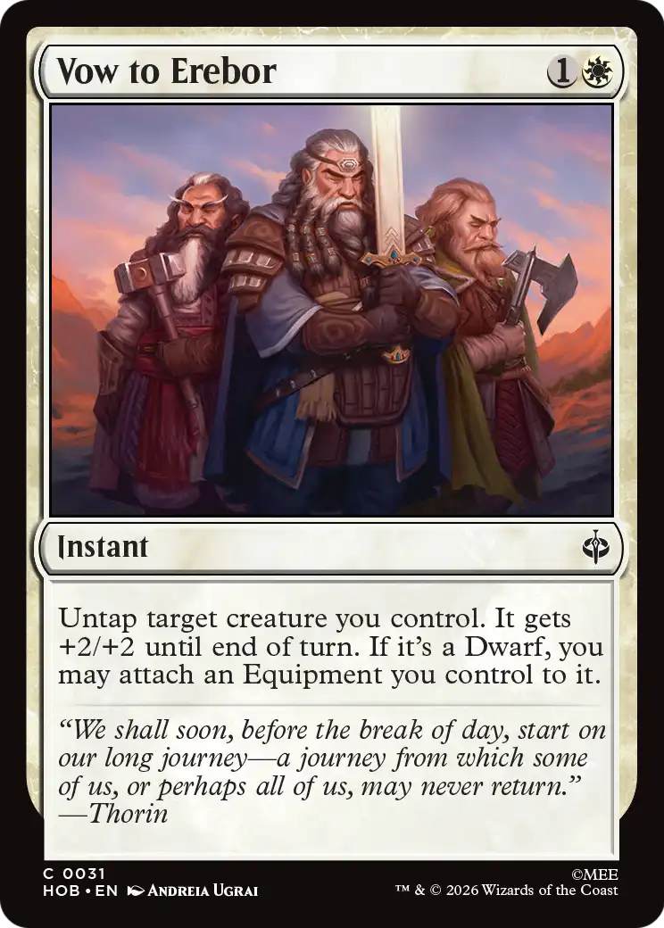Vow to Erebor [The Hobbit] | Galaxy Games LLC