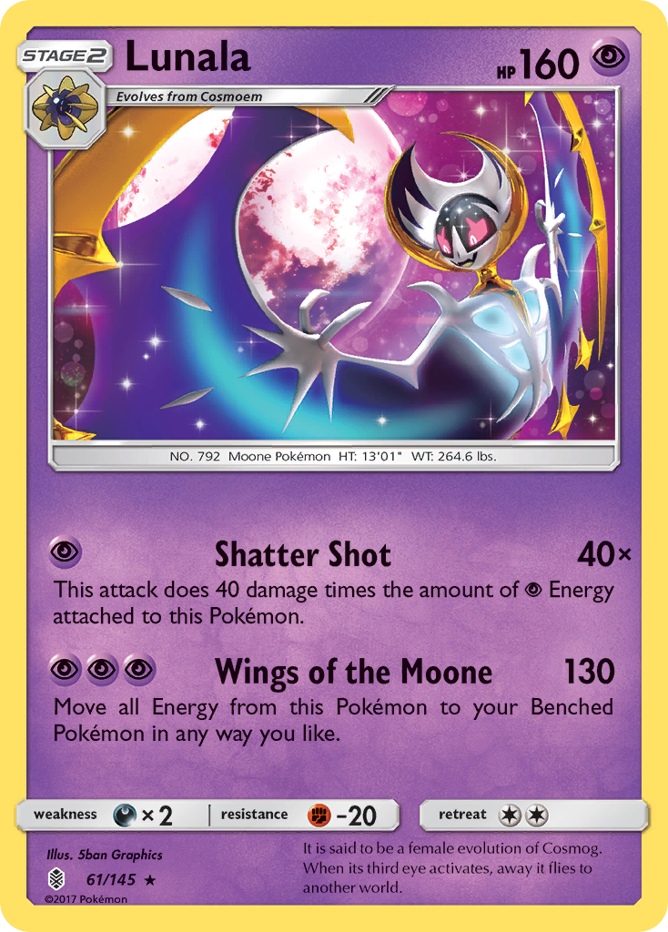 Lunala (61/145) [Sun & Moon: Guardians Rising] | Galaxy Games LLC