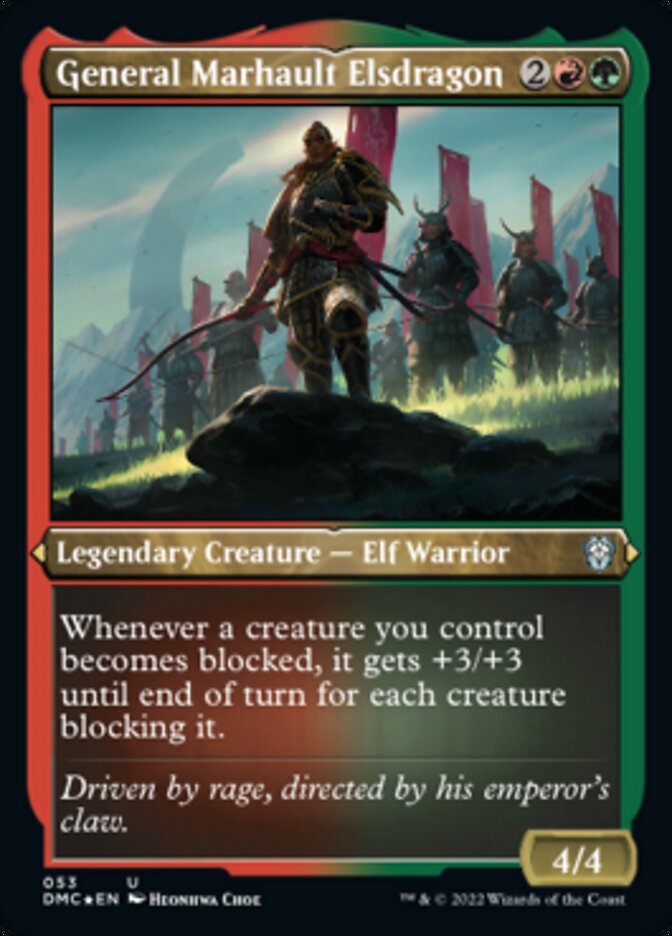 General Marhault Elsdragon (Foil Etched) [Dominaria United Commander] | Galaxy Games LLC