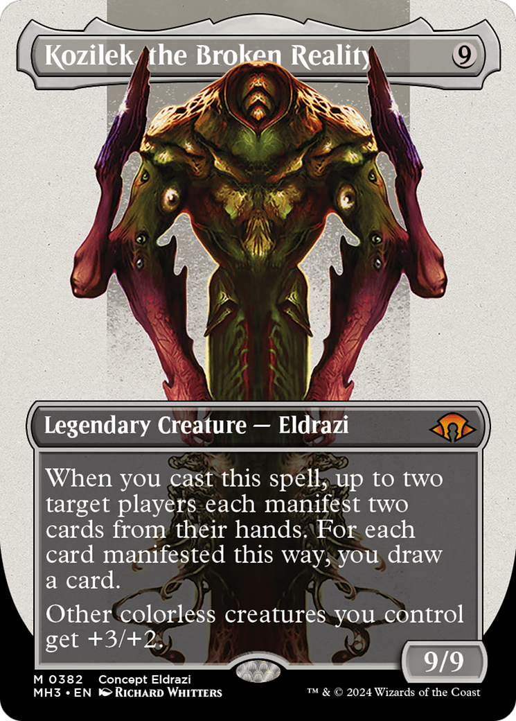 Kozilek, the Broken Reality (Borderless) (Serialized) [Modern Horizons 3] | Galaxy Games LLC