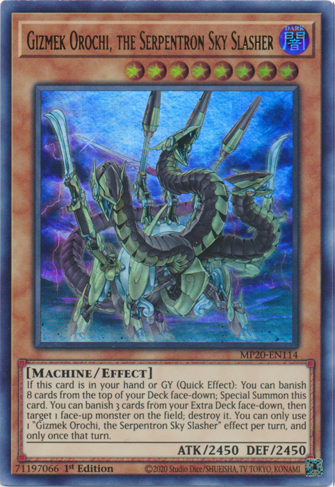 Gizmek Orochi, the Serpentron Sky Slasher [MP20-EN114] Ultra Rare | Galaxy Games LLC