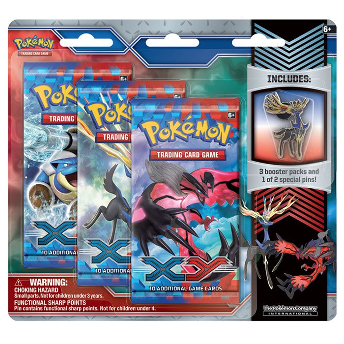XY - 3-Pack Pin Blister Case (Xerneas & Yveltal) | Galaxy Games LLC