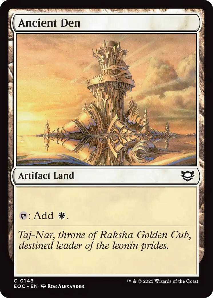 Ancient Den [Edge of Eternities Commander] | Galaxy Games LLC