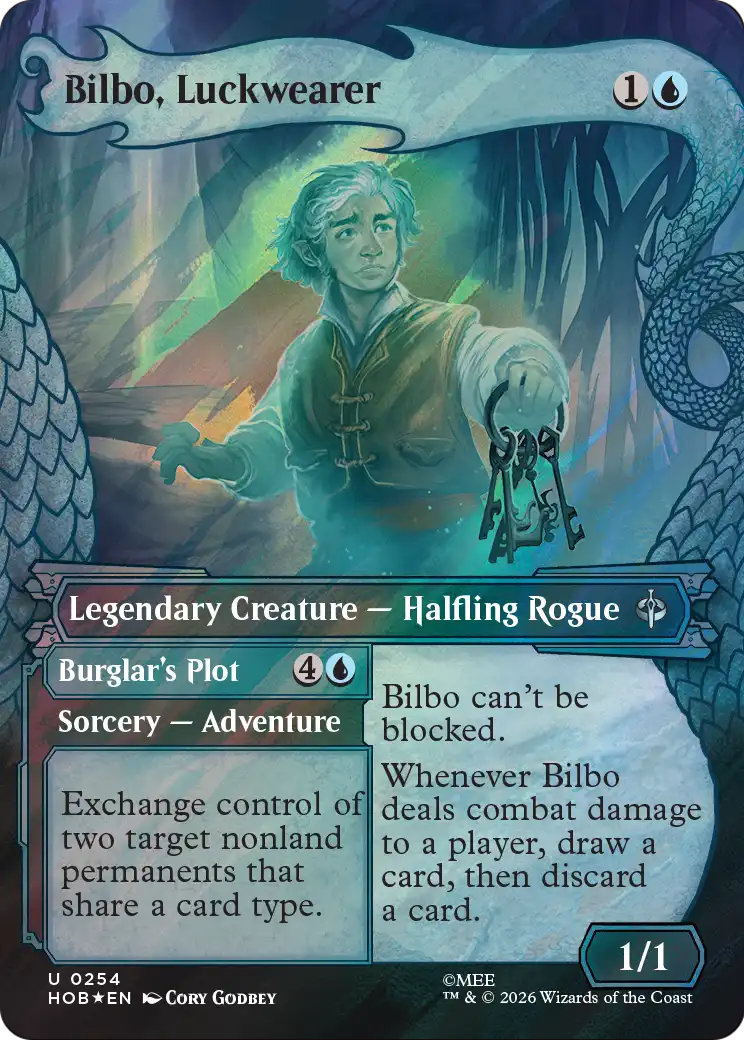 Bilbo, Luckwearer (Showcase) (Surge Foil) [The Hobbit] | Galaxy Games LLC