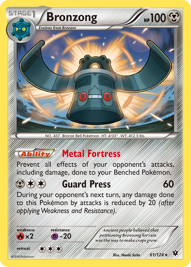 Bronzong (61/124) [XY: Fates Collide] | Galaxy Games LLC