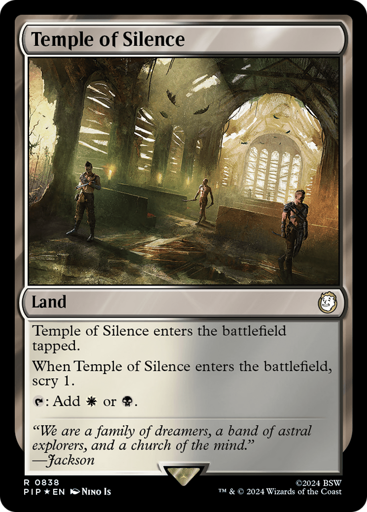 Temple of Silence (Surge Foil) [Fallout] | Galaxy Games LLC