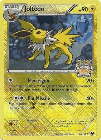 Jolteon (37/108) (Regional Championship) [League & Championship Cards] | Galaxy Games LLC